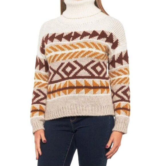 ❤️Anthropologie Elsamanda Alpaca Turtleneck Sz L Women's Sweater Made in Italy❤️ - Picture 1 of 8